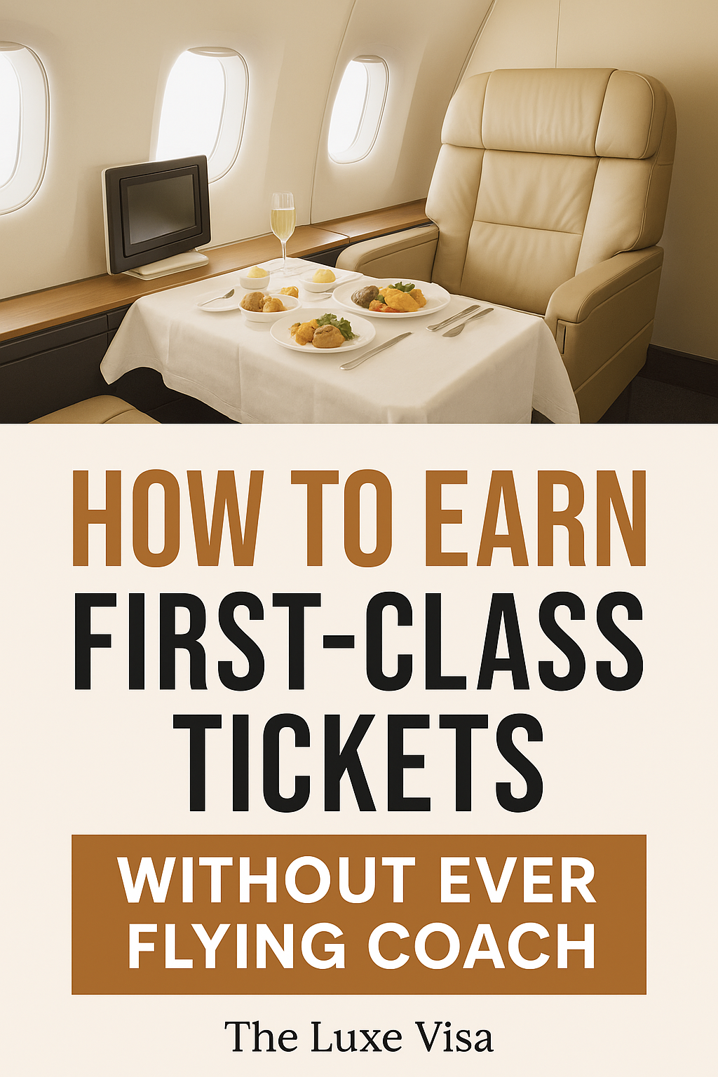 How to Earn First-Class Tickets Without Ever Flying Coach